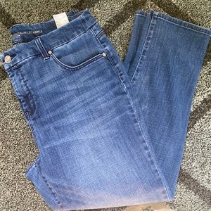 Chico’s medium wash boyfriend jean